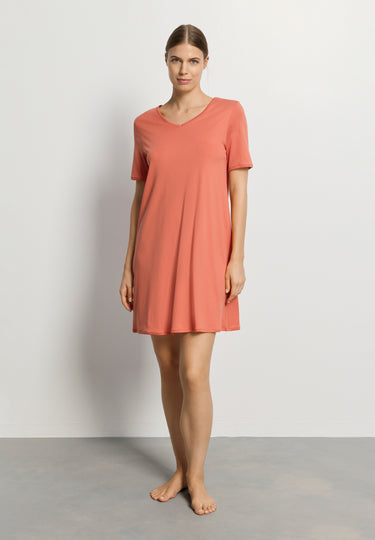 Cleo S/Slv Nightdress 90cm | Apricot Brandy 79535-2294